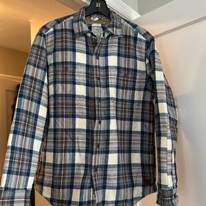 LL bean men’s adult small Sherpa lines fleece jacket